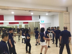 Fine momentum dance class for instructors and staff