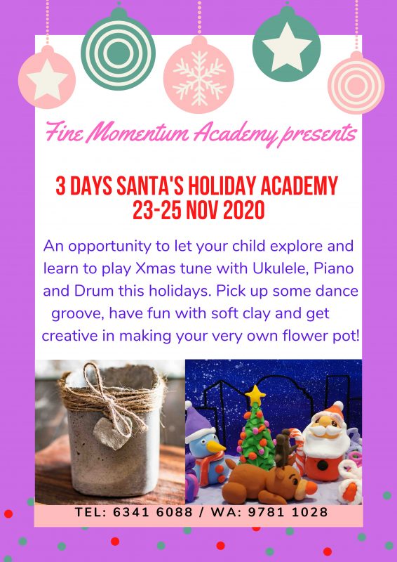 Fine momentum christmas holiday academy brochure