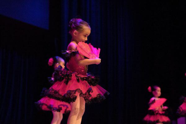 Fine momentum ballet classes student performing ballet on stage