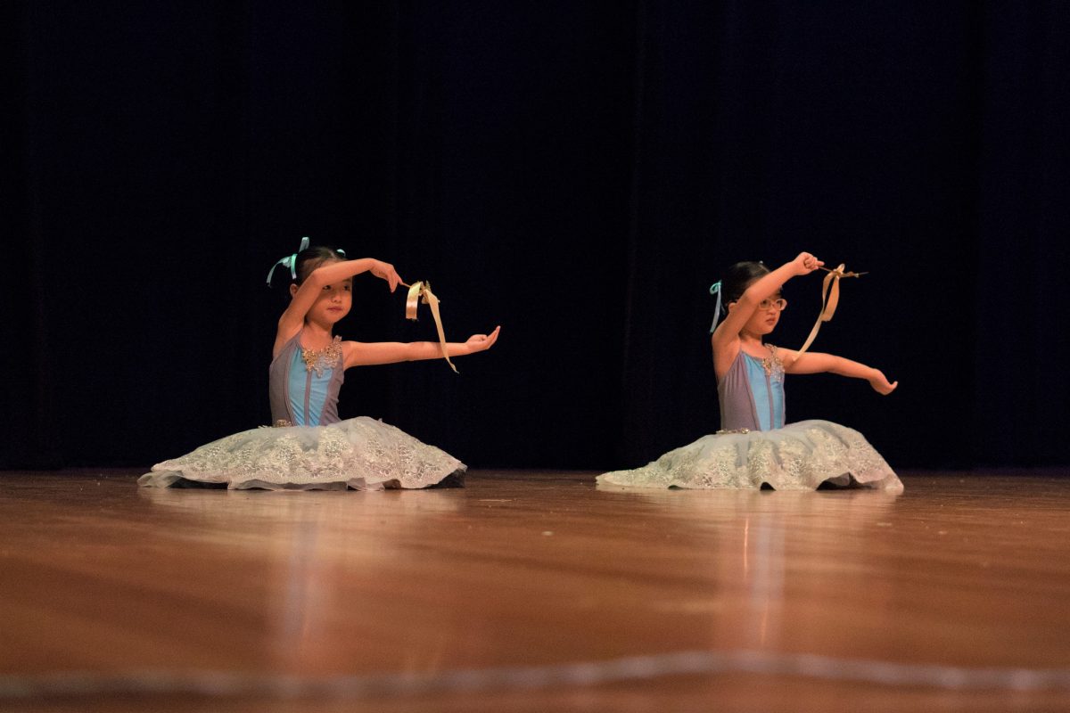 Fine momentum ballet classes student performing ballet on stage