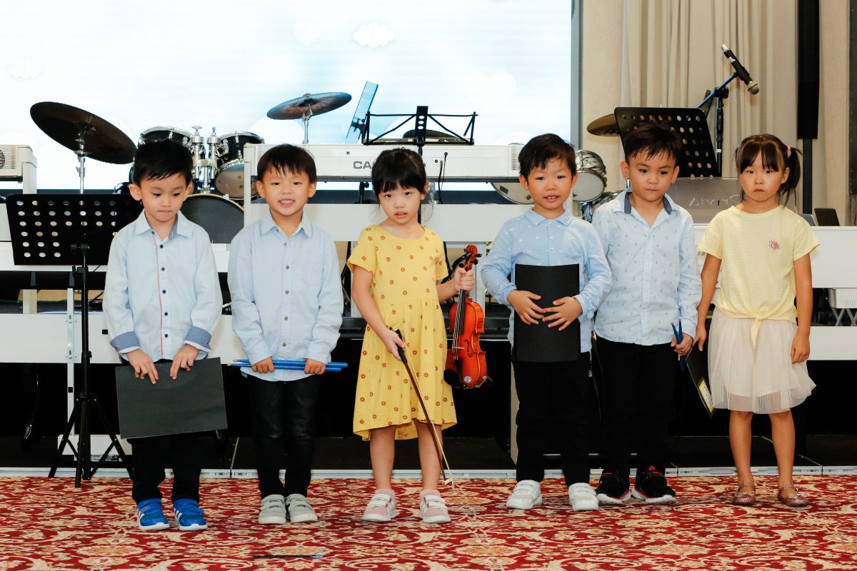 Fine momentum music lesson students