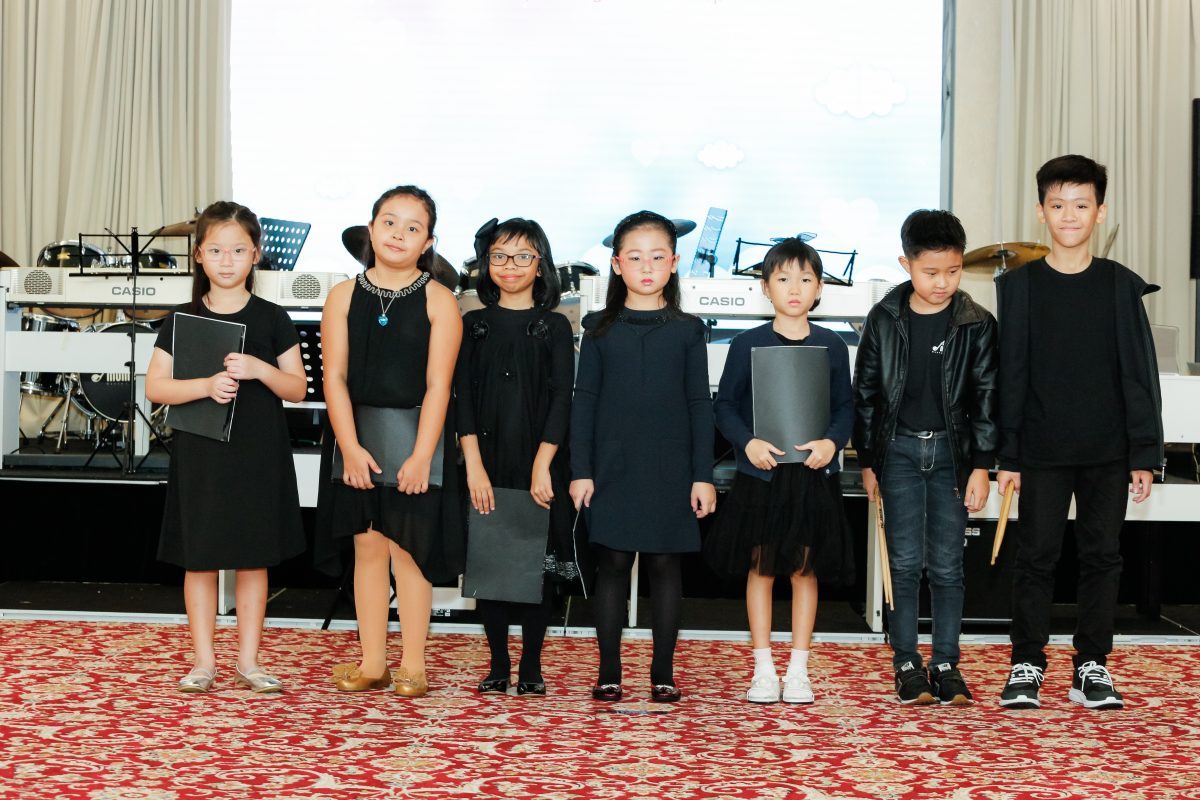 Fine momentum music lesson students