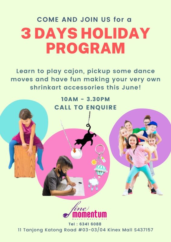 Fine momentum dance 3 days holiday program