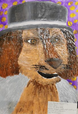 Fine momentum art class student's artwork